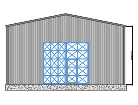 400m² Çelik Hangar Binası  400m² Çelik Hangar Binası