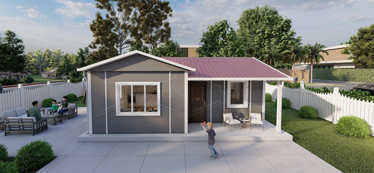 40m² Kadırga Tek Katlı Prefabrik Ev 