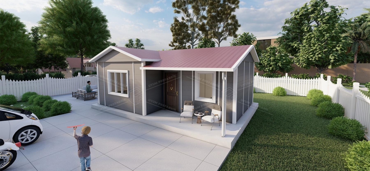 40m² Kadırga Tek Katlı Prefabrik Ev 