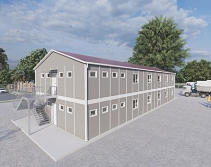 430m² (215+215) Prefabrik Yatakhane Binası  430m² (215+215) Prefabrik Yatakhane Binası