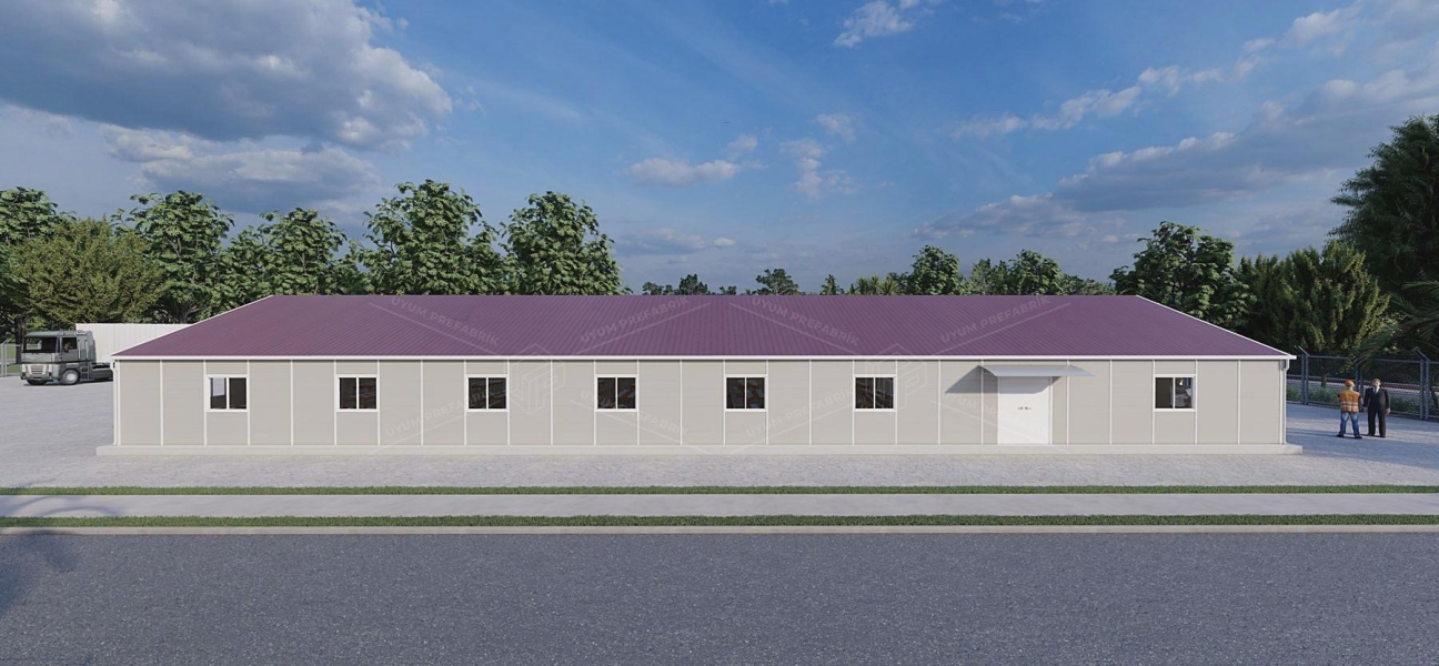 433m² Prefabrik Yemekhane Binası