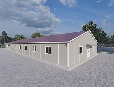 433m² Prefabrik Yemekhane Binası 433m² Prefabrik Yemekhane Binası