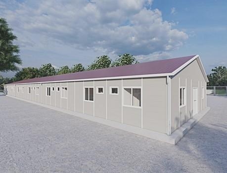 464m² Prefabricated Dormitory Building