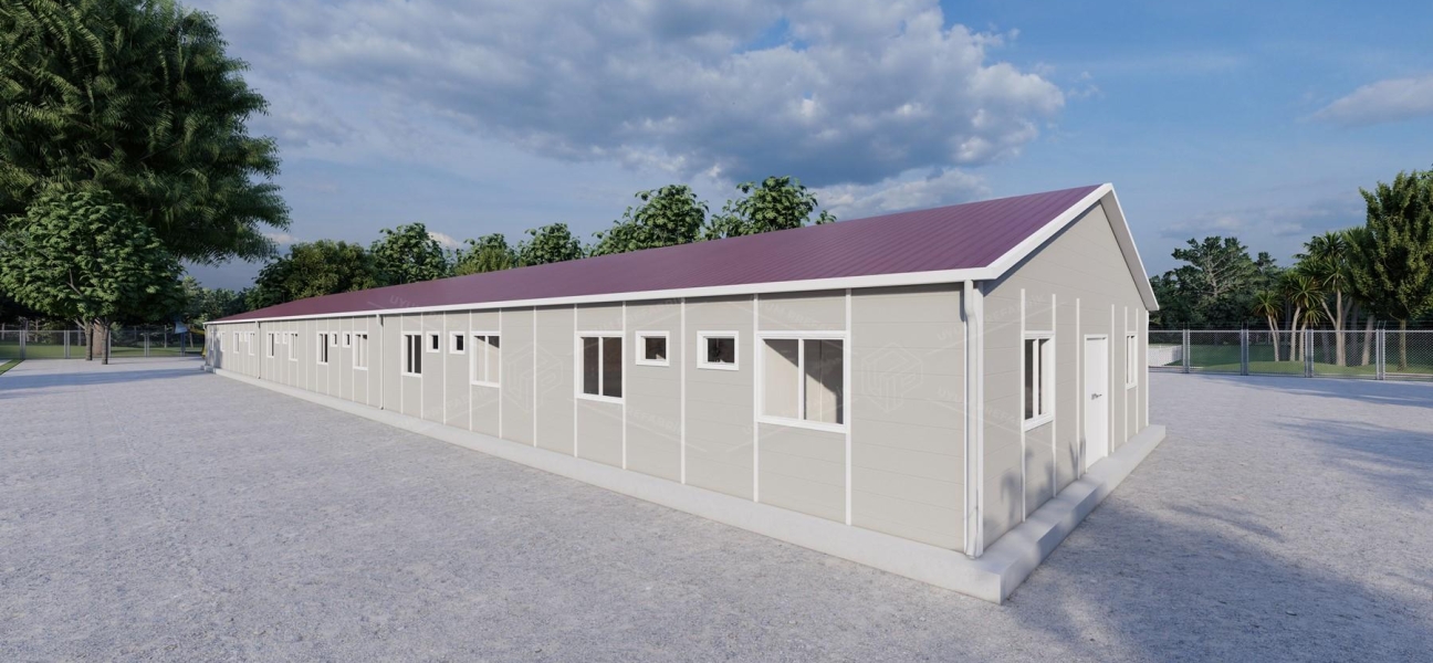 464m² Prefabrik Yatakhane Binası 464m² Prefabrik Yatakhane Binası