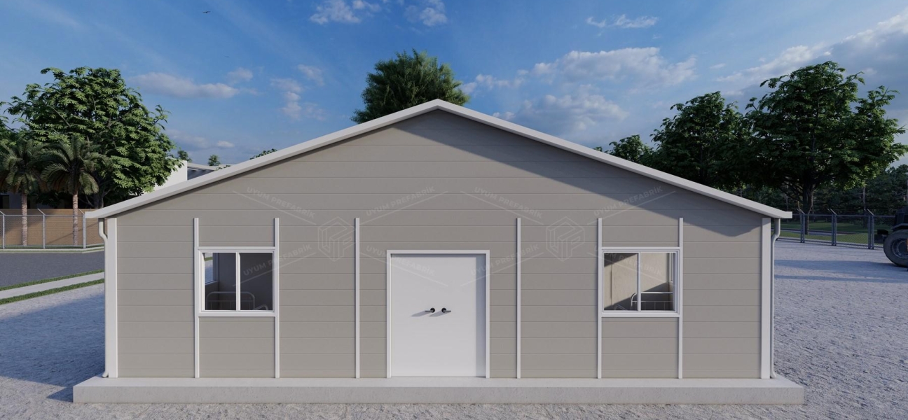 464m² Prefabrik Yatakhane Binası 464m² Prefabrik Yatakhane Binası