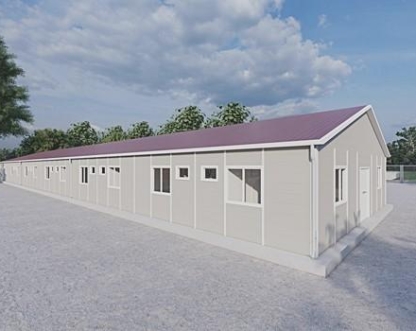 464m² Prefabrik Yatakhane Binası 464m² Prefabrik Yatakhane Binası