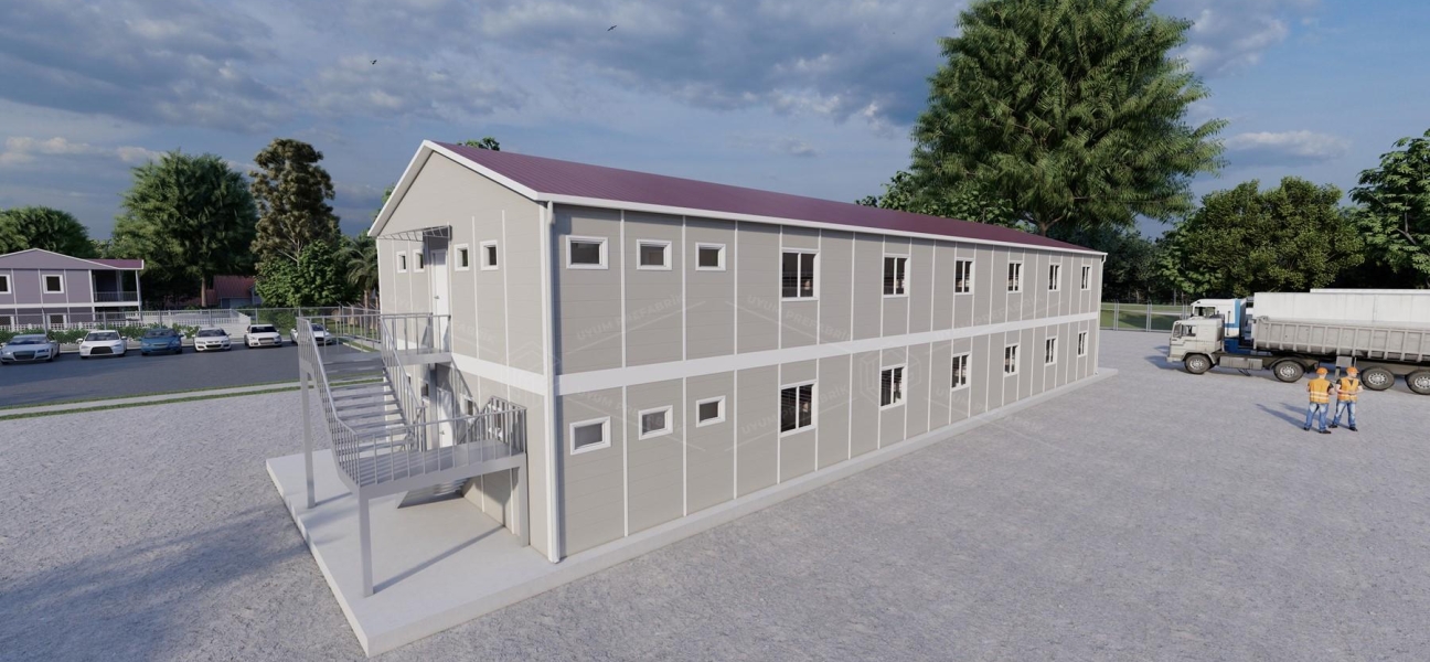 475m² (237,5+237,5) Prefabricated Dormitory Building