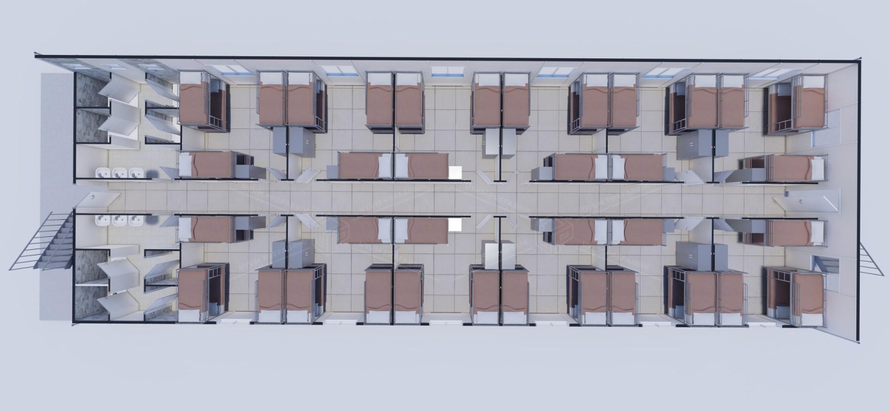 475m² (237,5+237,5) Yatakhane Binası 475m² (237,5+237,5) Yatakhane Binası