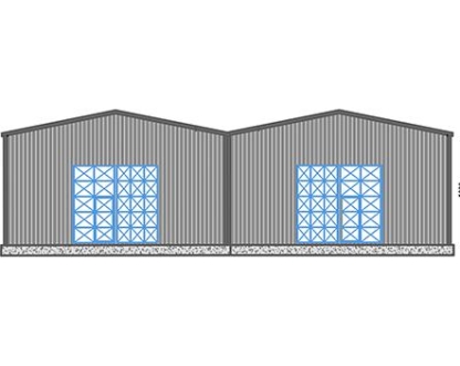 500m² Çelik Hangar Binası  500m² Çelik Hangar Binası