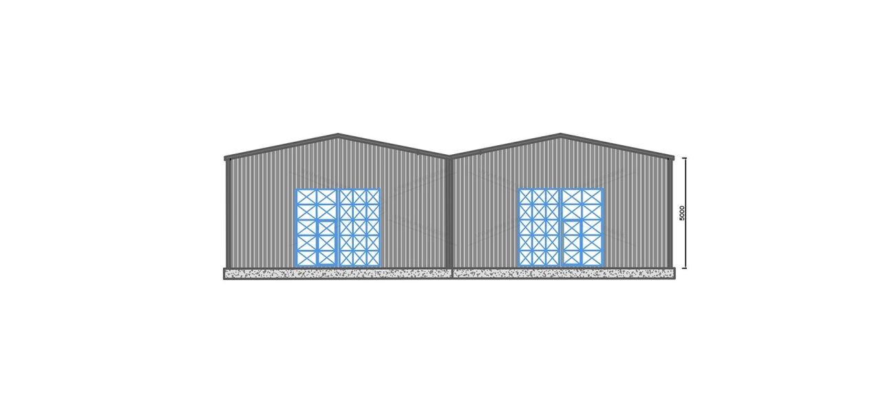 500m² Steel Hangar Building
