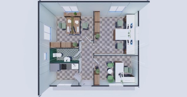 50m² Prefabricated Office Building