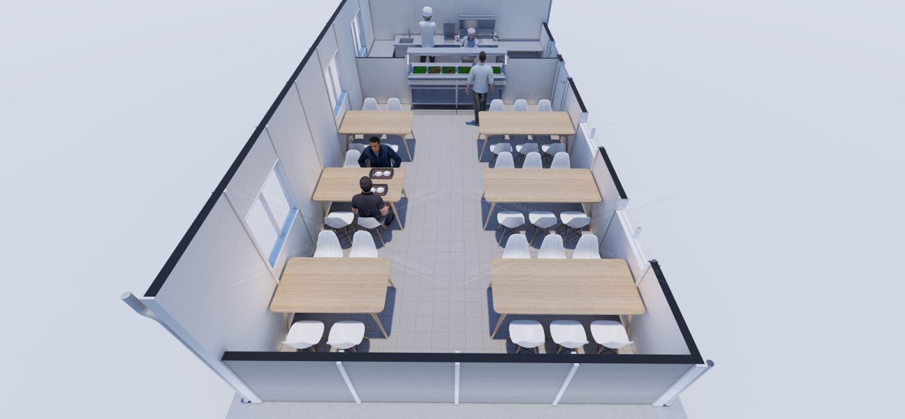 53m² Prefabricated Dining Hall Building