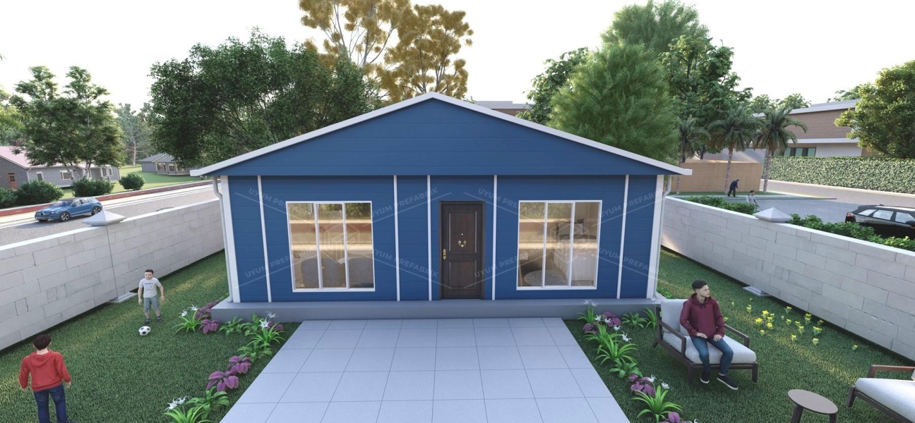 53m² Single Storey Prefabricated Houses