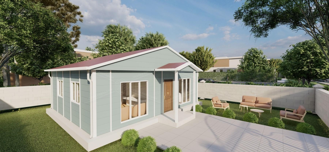 55m² Single Storey Prefabricated Houses