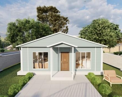 55m² Viranşehir Tek Katlı Prefabrik Ev 