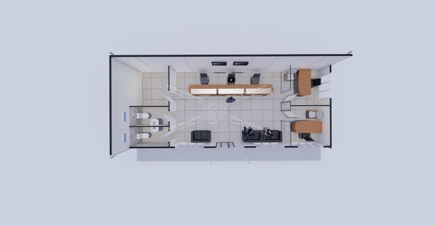 66m² Tek Katlı Prefabrik Banka Binası 