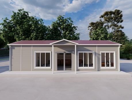 66m² Tek Katlı Prefabrik Banka Binası  66m² Tek Katlı Prefabrik Banka Binası