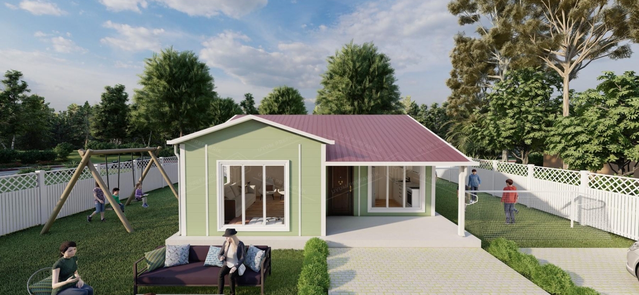 68m² Antakya Single Storey Prefabricated House