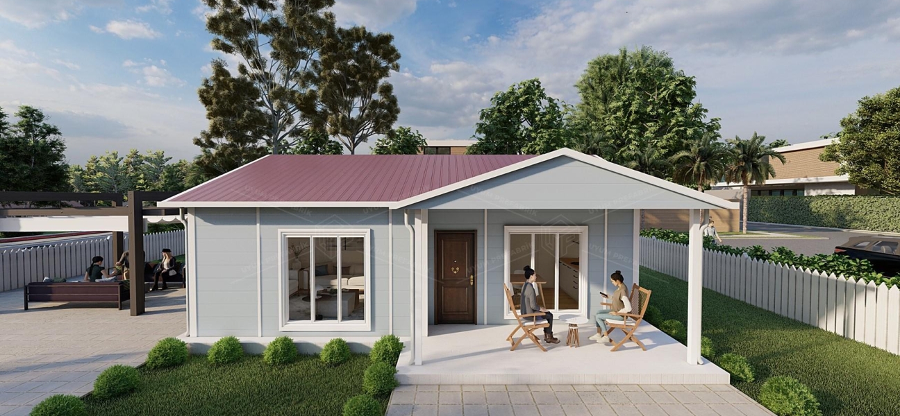 74m² Tek Katlı Prefabrik Konut