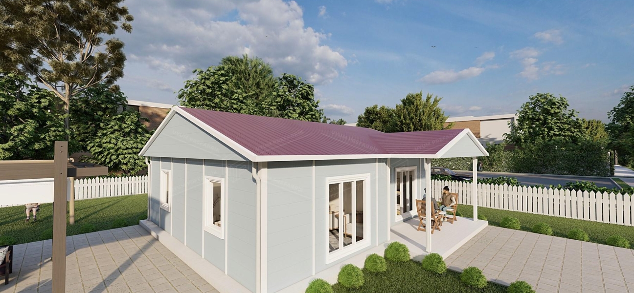 74m² Tek Katlı Prefabrik Konut