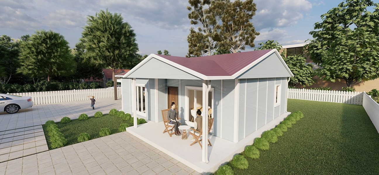 74m² Uzungöl Tek Katlı Prefabrik Ev 