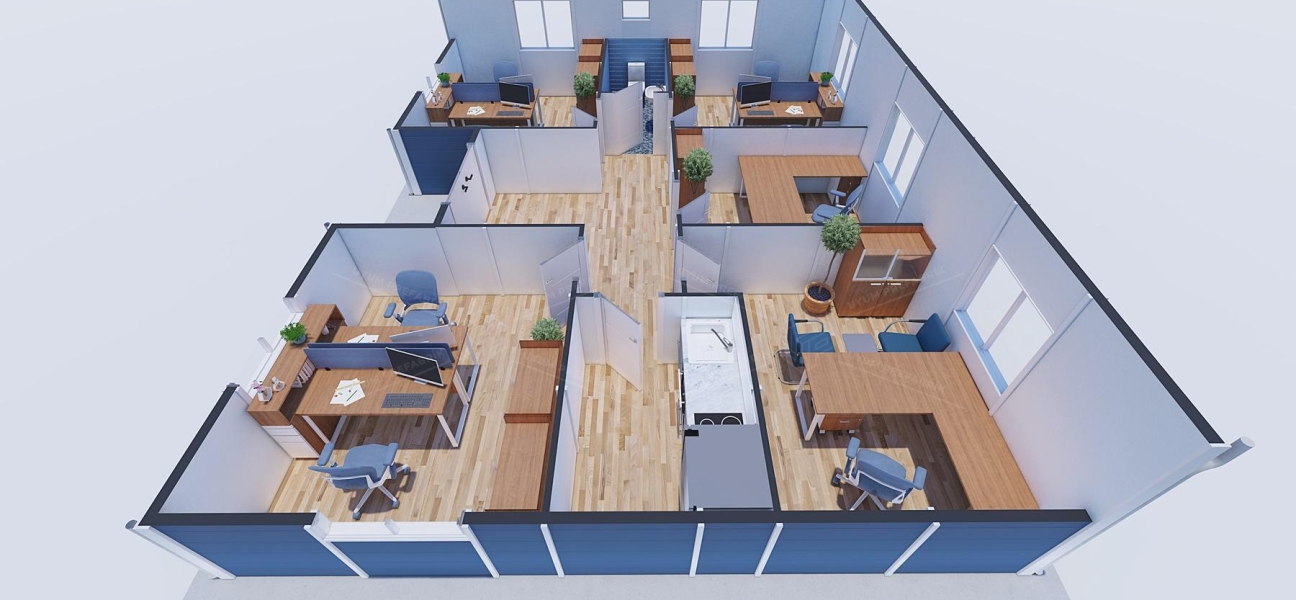 78m² Prefabricated Office Building