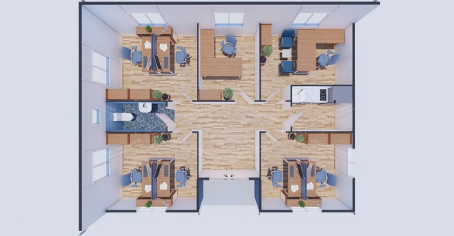 78m² Prefabrik Ofis Binası