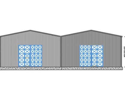 800m² Çelik Hangar Binası  800m² Çelik Hangar Binası