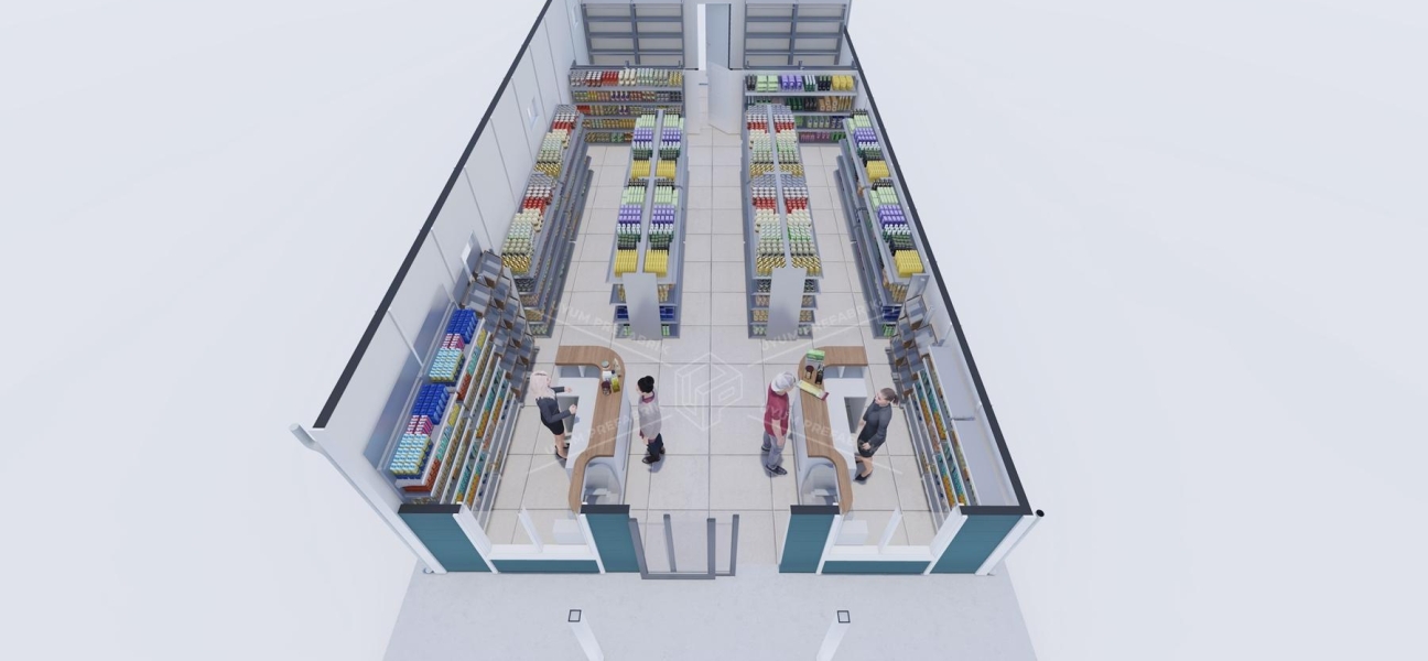 81m² Prefabricated Market Building