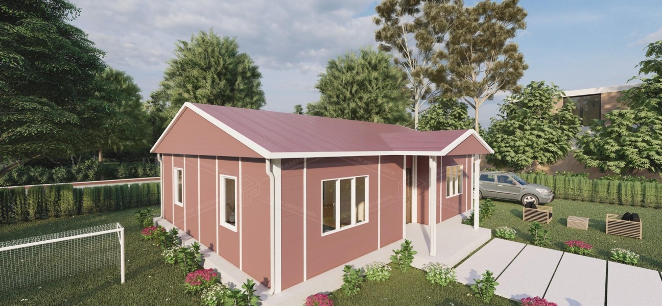 81m² Şile Tek Katlı Prefabrik Ev 