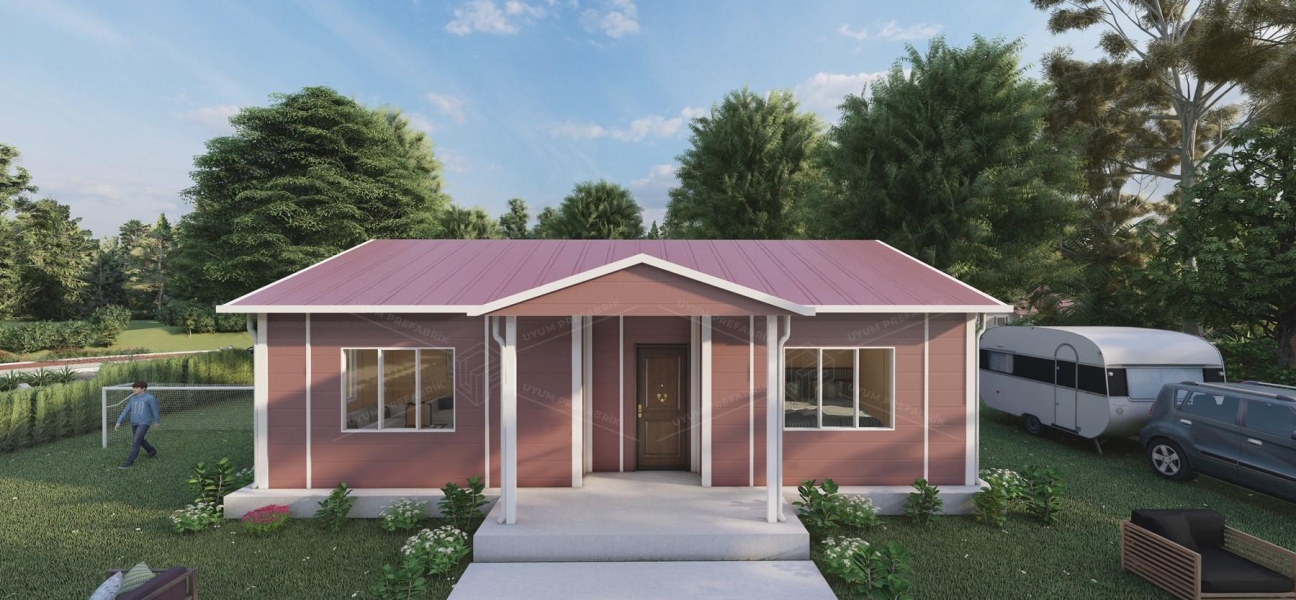81m² Şile Tek Katlı Prefabrik Ev 