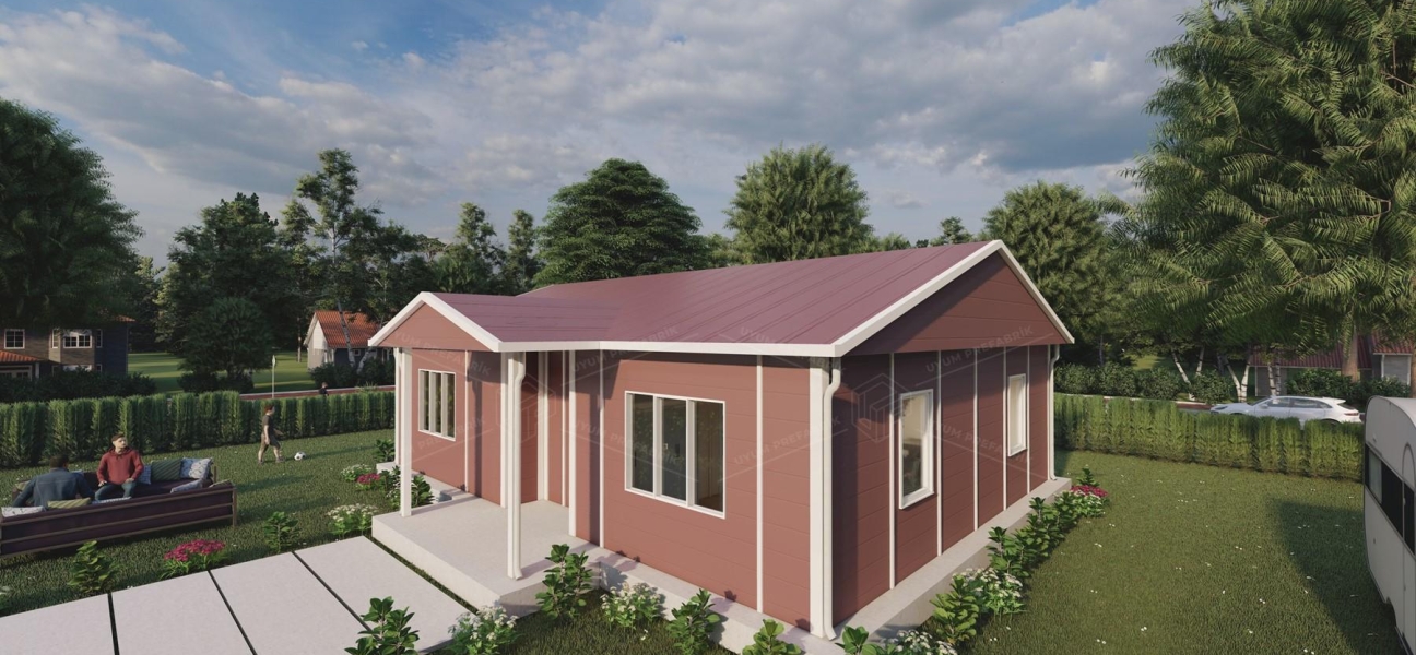 81m² Tek Katlı Prefabrik Konut