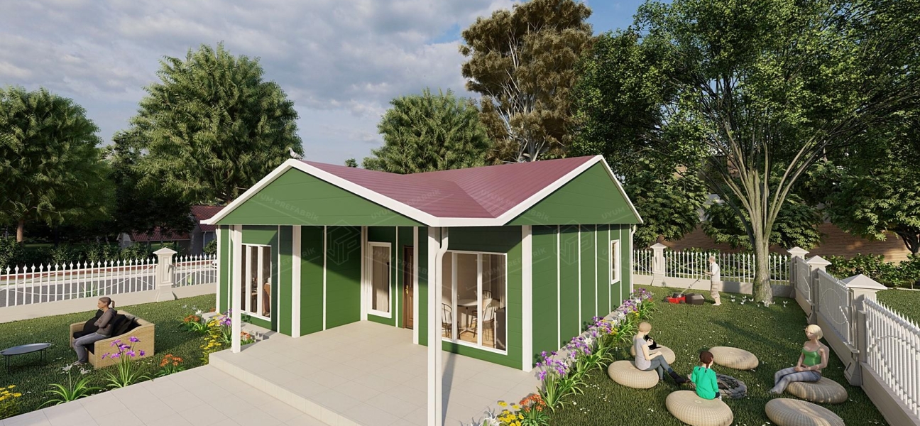 85m² Abant Tek Katlı Prefabrik Ev 