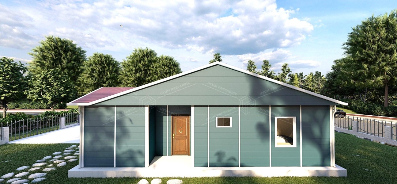92m² Tek Katlı Prefabrik Ev 