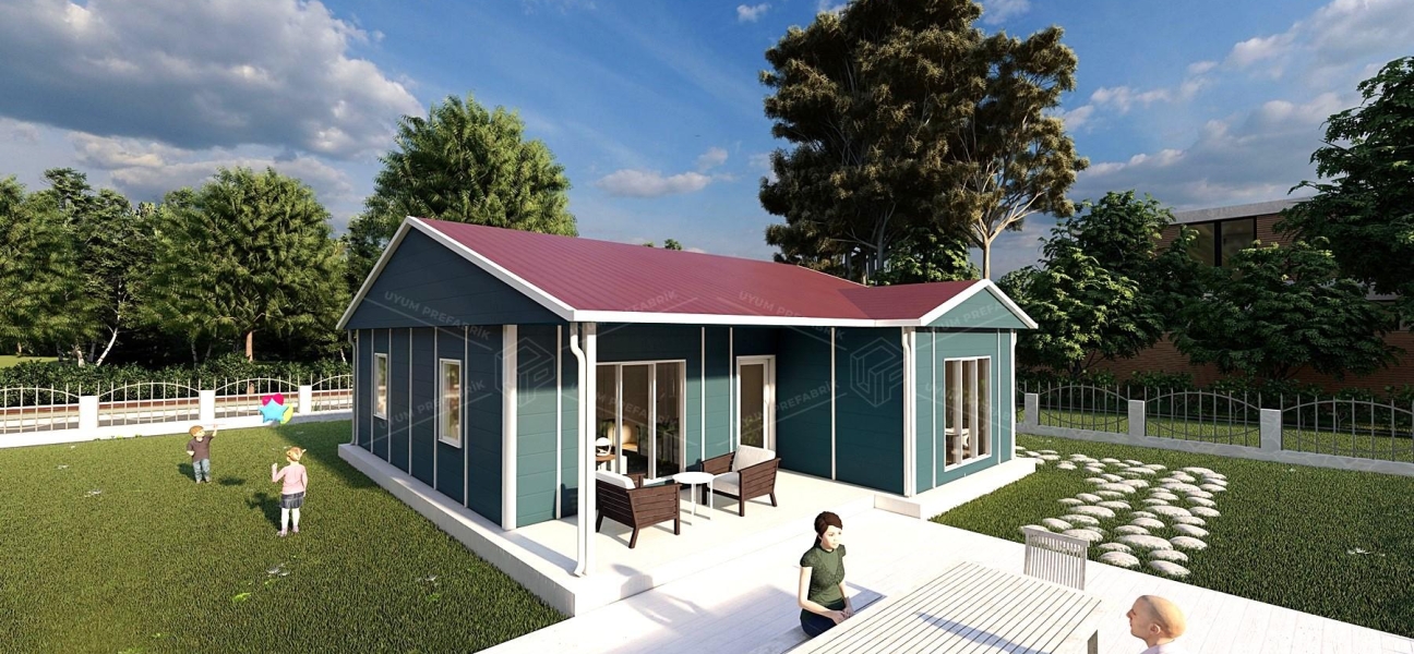 92m² Tek Katlı Prefabrik Konut