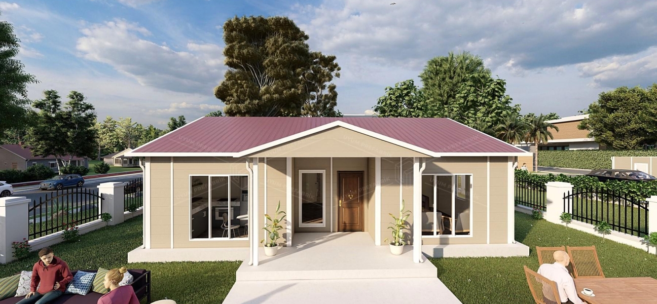 96m² Kapadokya Single-Storey Prefabricated House