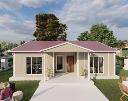 96m² Kapadokya Tek Katlı Prefabrik Ev 