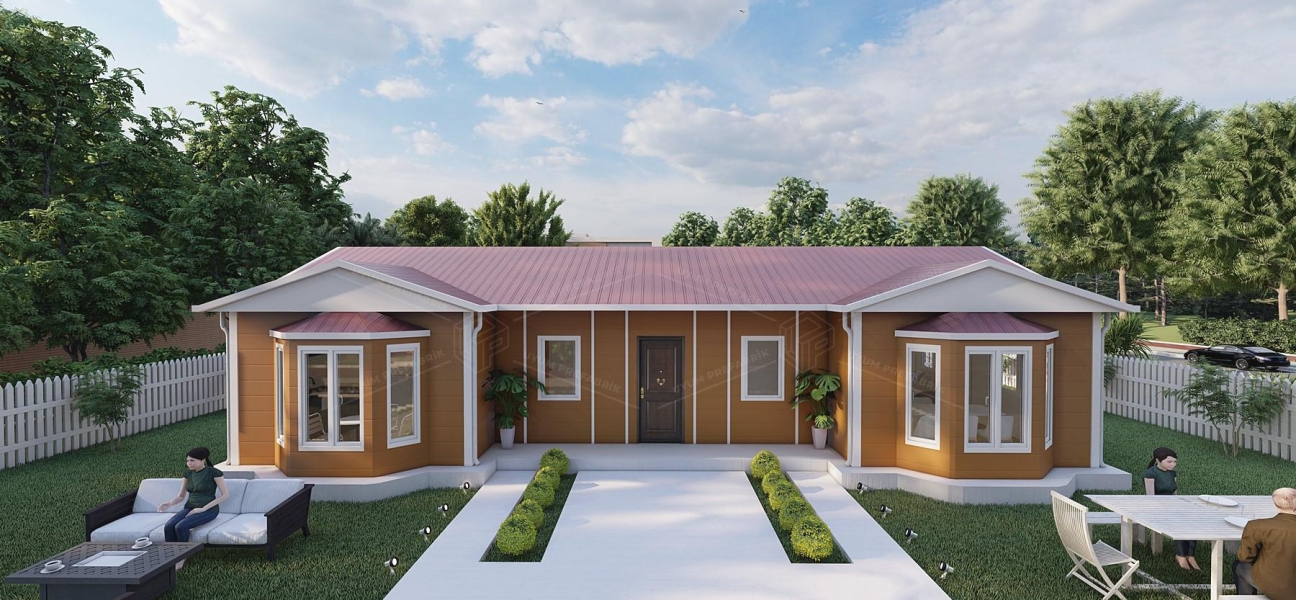 98m² Olimpos Tek Katlı Prefabrik Ev 