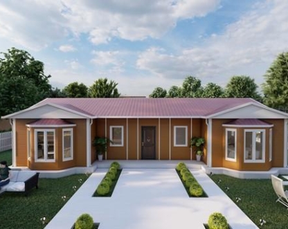 98m² Olimpos Tek Katlı Prefabrik Ev 