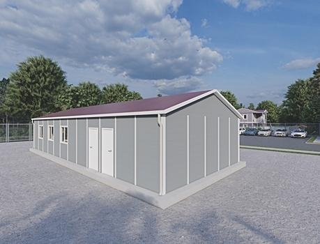 98m² Prefabricated Dining Hall Building