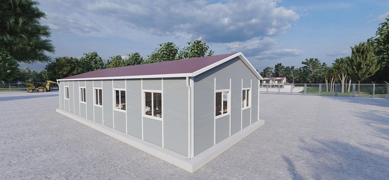 98m² Prefabrik Yemekhane Binası