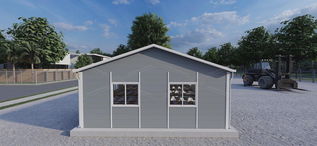 98m² Prefabrik Yemekhane Binası