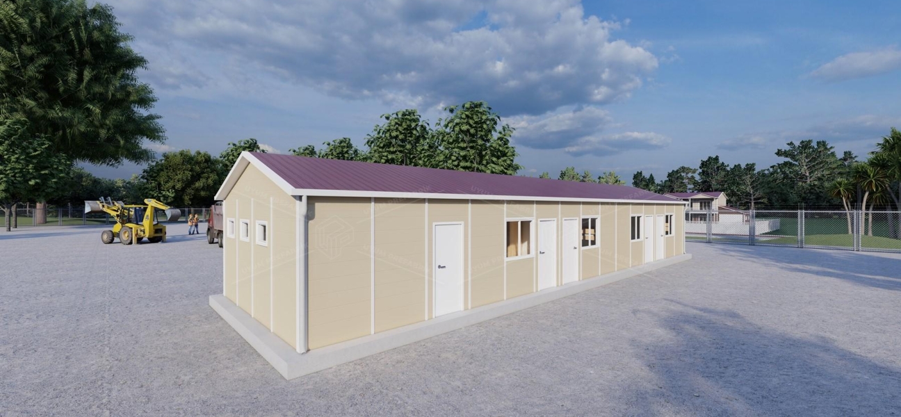 99m² Prefabrik Yatakhane Binası 99m² Prefabrik Yatakhane Binası