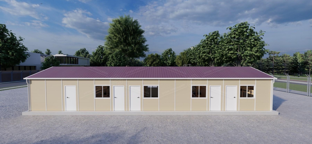 99m² Prefabrik Yatakhane Binası 99m² Prefabrik Yatakhane Binası