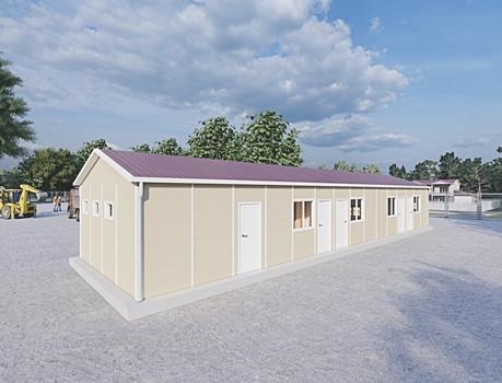 99m² Prefabrik Yatakhane Binası 99m² Prefabrik Yatakhane Binası