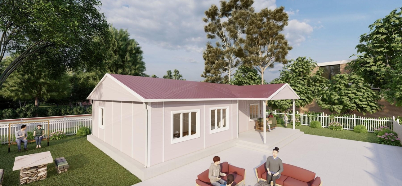 Kampanyalı 103m² Tek Katlı Prefabrik Ev Kampanyalı 103m² Tek Katlı Prefabrik Ev