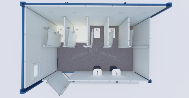 UP-2 WC-Shower Container