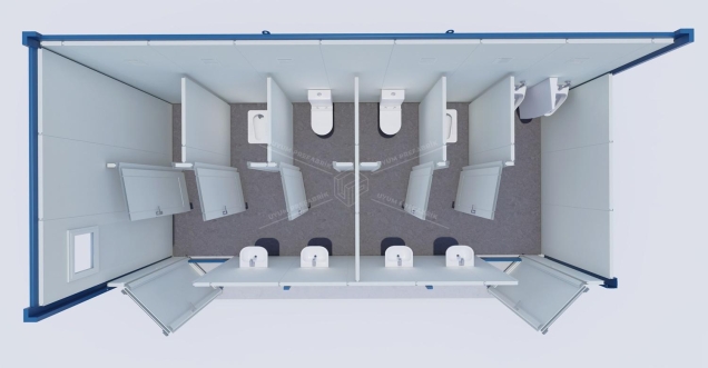 UP-3 WC-Duş Konteyner