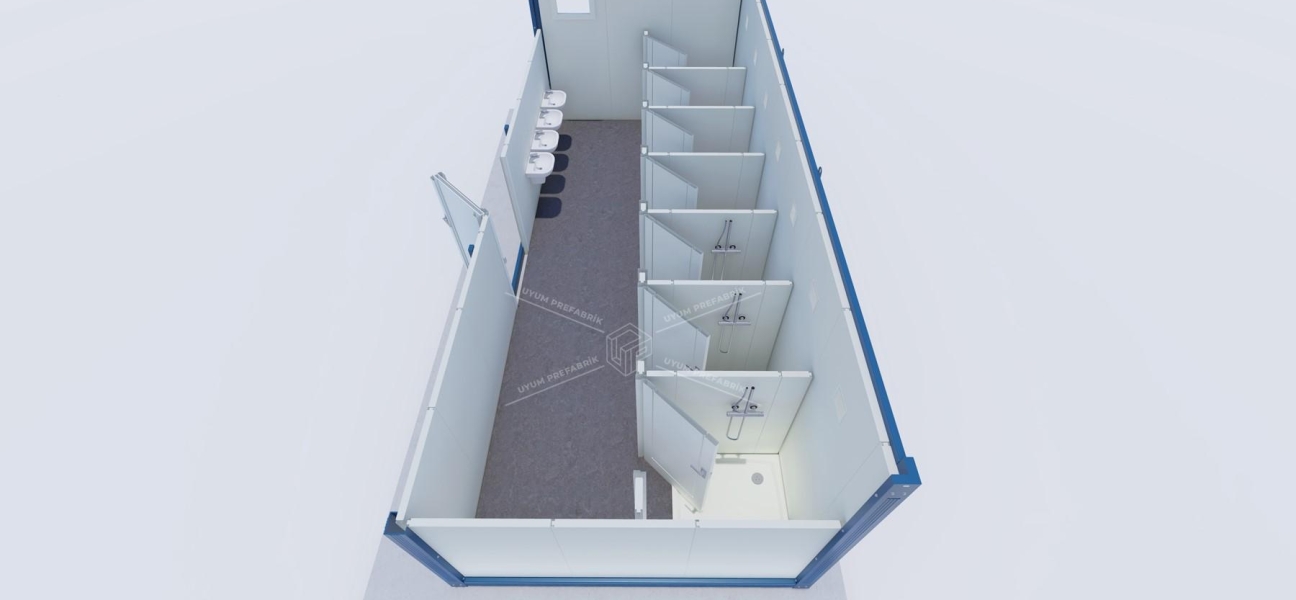 UP-4 WC-Shower Container