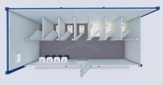 UP-4 WC-Shower Container